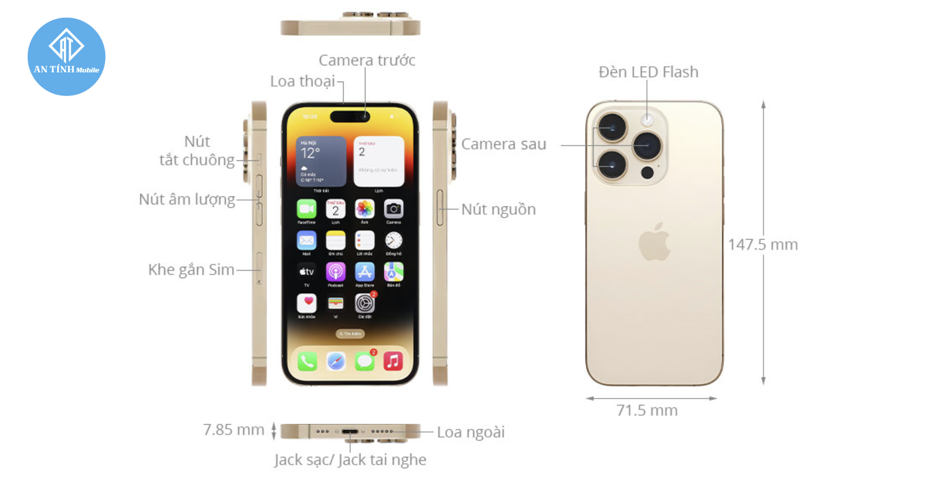 Series iPhone 14 Cũ Giá Tốt, Đồng Hành Trọn Đời - An Tính Mobile Thủ Đức