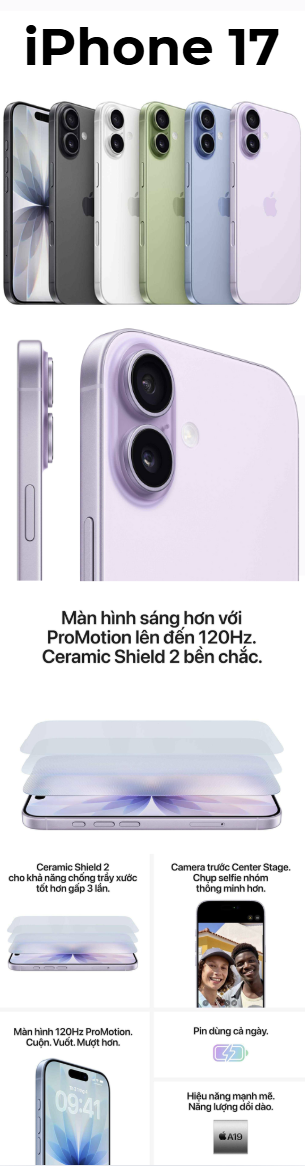 Series iPhone 17 iPhone 17 tại An Tính Mobile