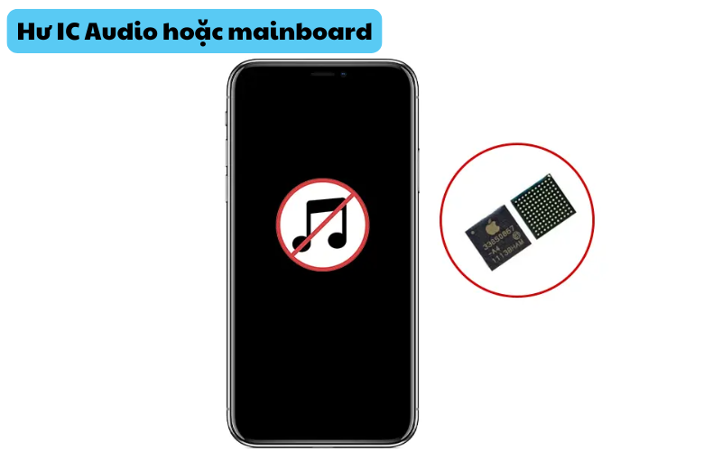 Hư IC Audio hoặc mainboard sửa tại An Tính Mobile