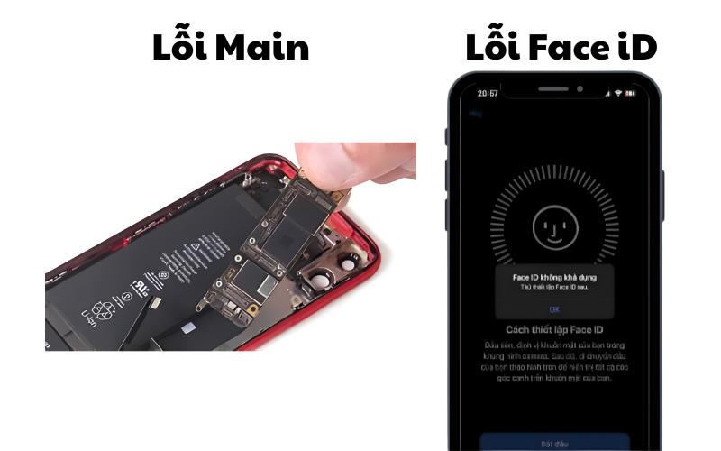 iPhone bị lỗi main, Face ID hoặc IC