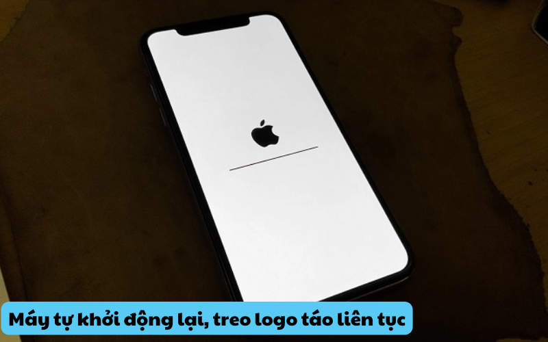 Máy tự khởi động lại, treo logo táo liên tục là bị gì?