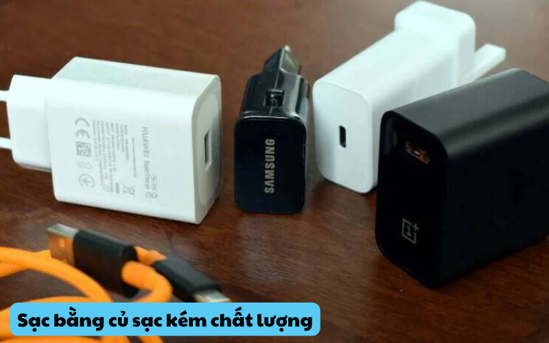 Sạc bằng củ sạc kém chất lượng có ảnh hưởng gì đến điện thoại không?