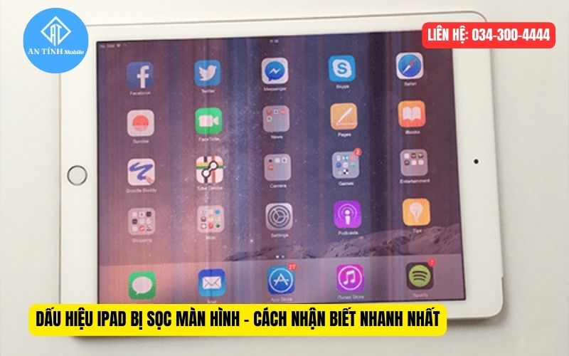 Dấu hiệu bị sọc màn hình