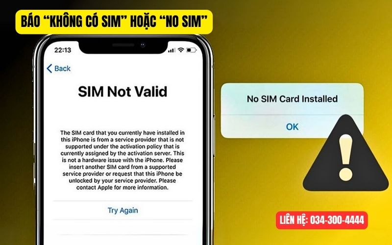 Tại sao máy báo điện thoại không nhận sim