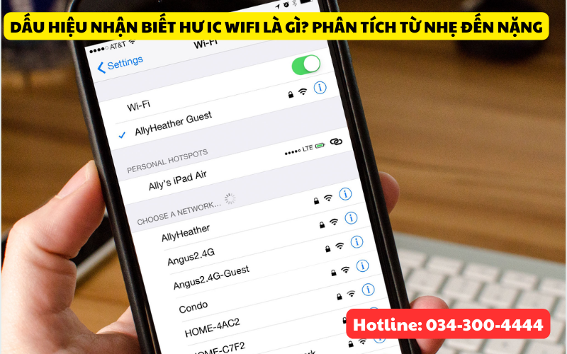 Dấu hiệu nhận biết cho thấy điện thoại đang bị hư ic wifi