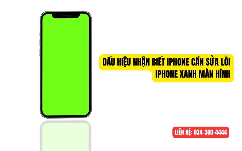 Dấu hiệu cần phải thay iPhone bị xanh màn hình gấp