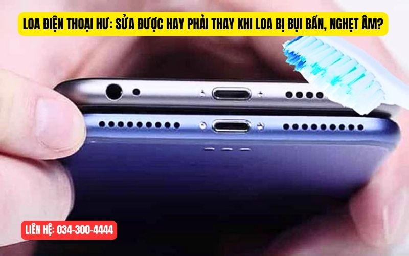 Bụi bẩn có khiến điện thoại bị hư loa