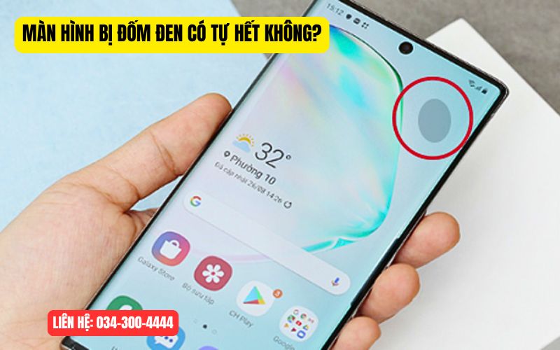 Màn hình bị đốm đen mới có tự hết không?