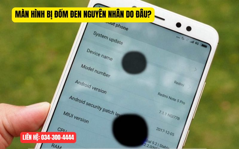 Nguyên nhân dẫn đến màn hình điện thoại bị đốm đen