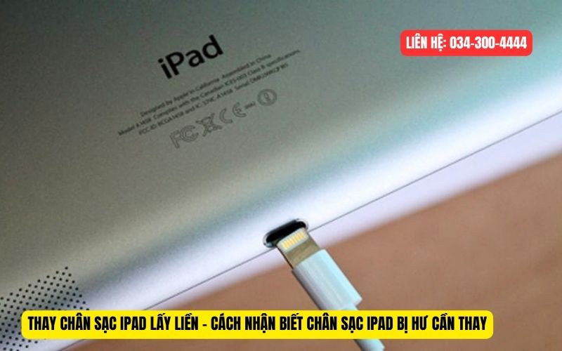 Nhận biết chân sạc iPad cần phải thay