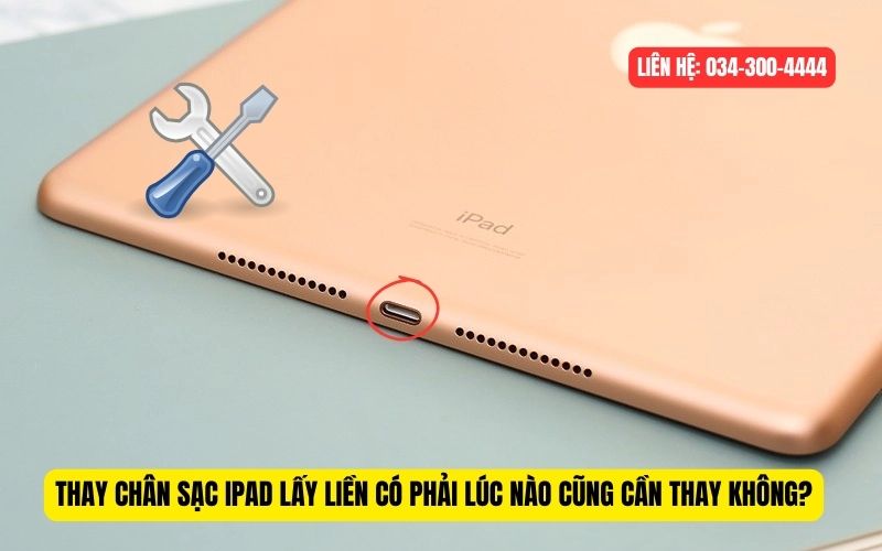Khi nào cần thay chân sạc iPad