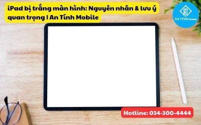 iPad bị trắng màn hình: Nguyên nhân & lưu ý quan trọng | An Tính Mobile
