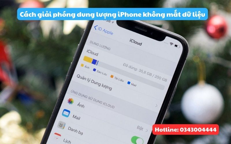 Các cách giải phóng dung lượng iPhone không mất dữ liệu
