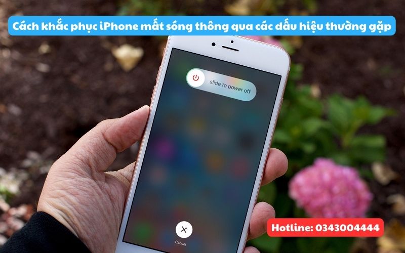 Dấu hiệu thương gặp cách khắc phục iphone mất sóng