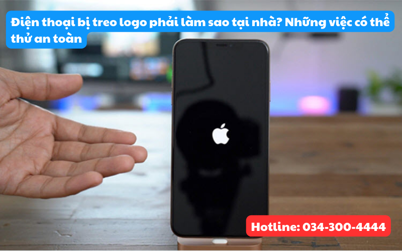 Cách khắc phục điện thoại treo logo tại nhà