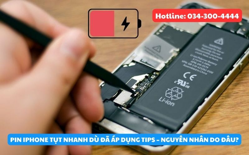 Đã áp dụng các tips nhưng pin vẫn tụt nguyên nhân do đâu?