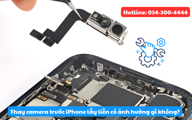 Thay camera trước có ảnh hưởng chất lượng ảnh chụp không?