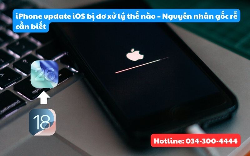 Nguyên nhân khiến iPhone update iOS bị đơ