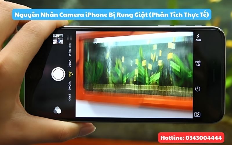 Nguyên nhân khiến Camera iPhone bị rung giật