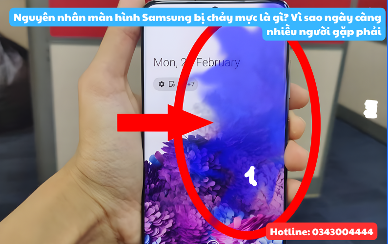 Nguyên nhân màn hình Samsung bị chảy mực là gì? Vì sao nhiều người lại gặp phải