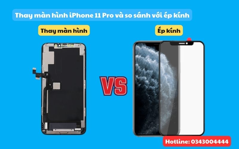 Nên thay màn hình iPhone 11 Pro hay nên ép kính