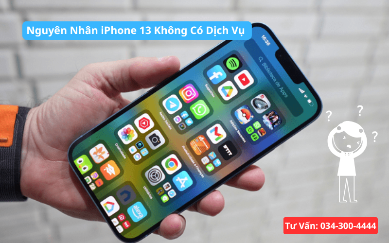 Nguyên nhân iPhone 13 không có dịch vụ