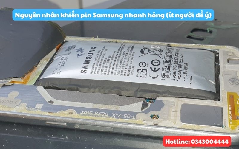 Nguyên nhân khiến pin Samsung nhanh tuột