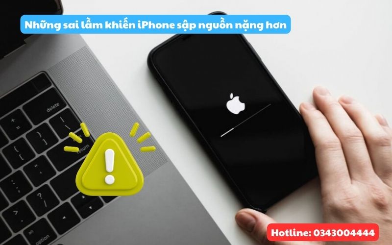 Những sai lầm nghiêm trọng khiên iphone sập nguồn i