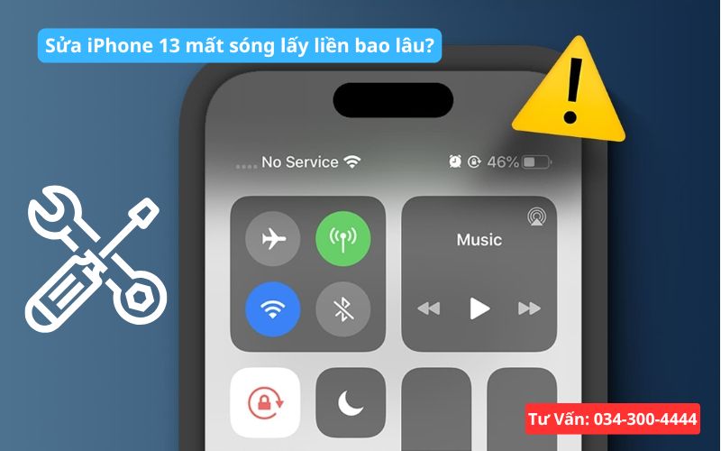 Sửa iPhone 13 mất sóng lấy liền giá bao nhiêu?