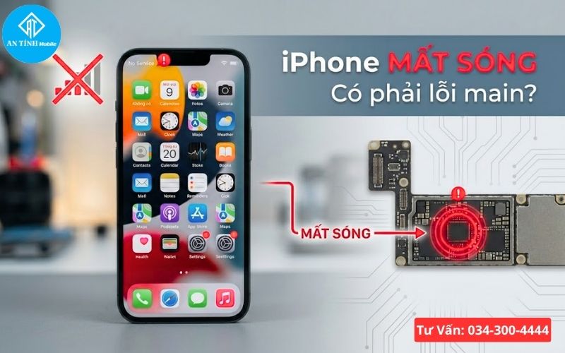 Sửa iPhone 13 mất sóng lấy liền tại An Tính Mobile