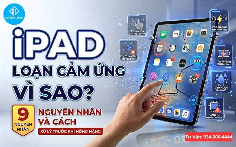 Vì sao iPad bị loạn cảm ứng