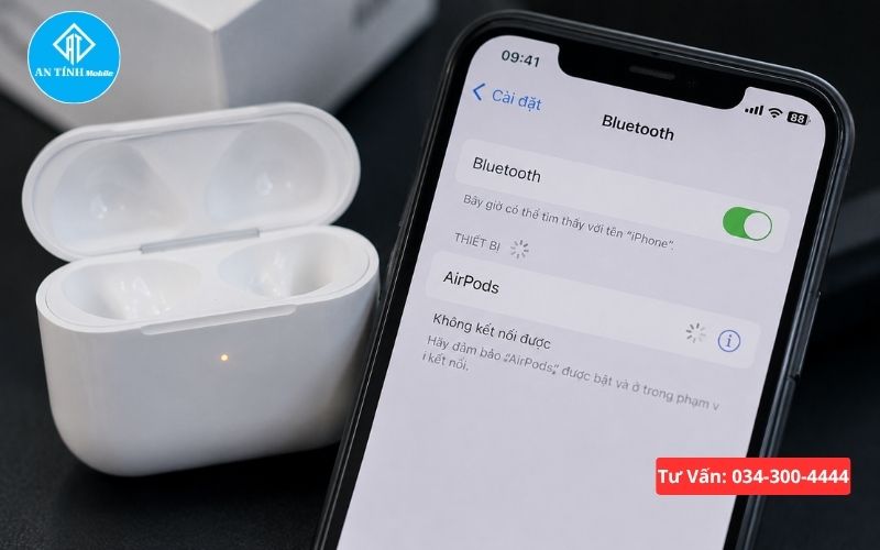 Tai nghe AirPods không hiện popup và không nhận kết nối Bluetooth trên màn hình iPhone