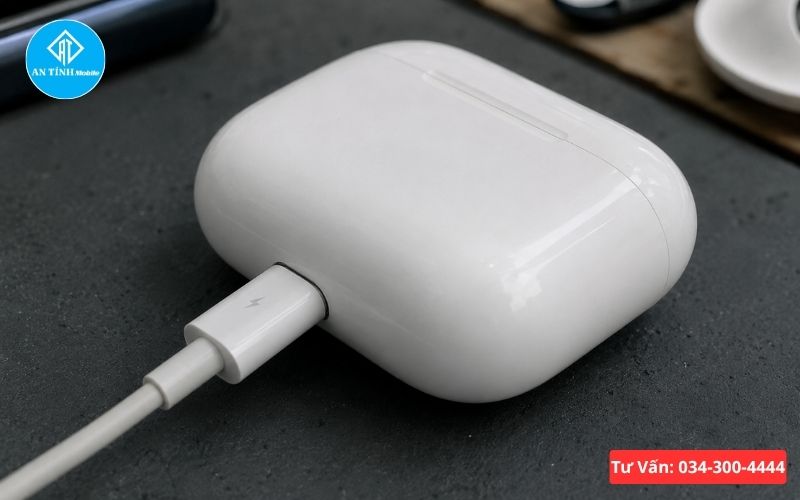 Hộp AirPods không lên đèn khi sạc cáp Lightning