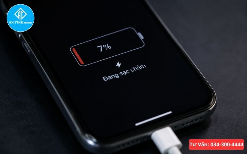 Tình trạng iPhone sạc chậm tăng phần trăm pin rất ít sau một thời gian dài cắm điện