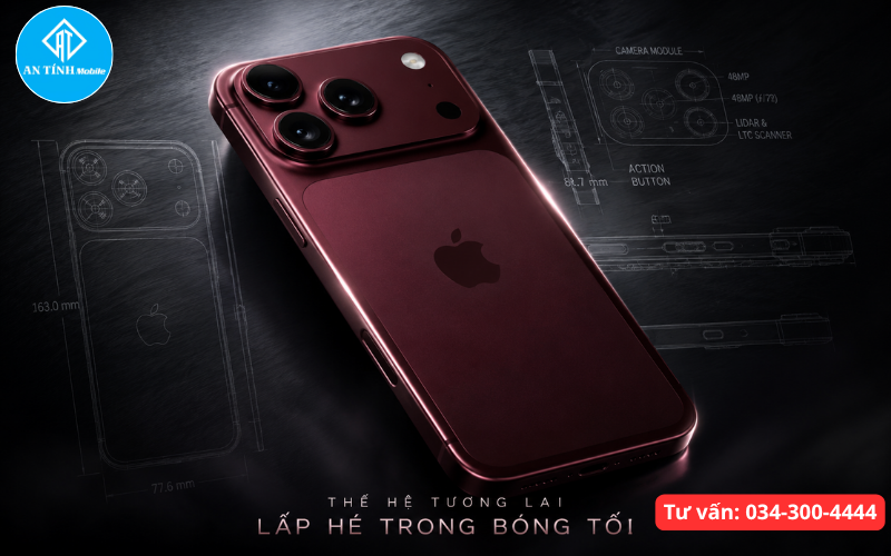 iPhone 18 Pro Max có gì mới - Hình ảnh 3D mô phỏng cụm camera khẩu độ biến thiên cơ học