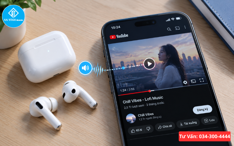 AirPods bị trễ tiếng khiến âm thanh và hình ảnh trên iPhone không đồng bộ
