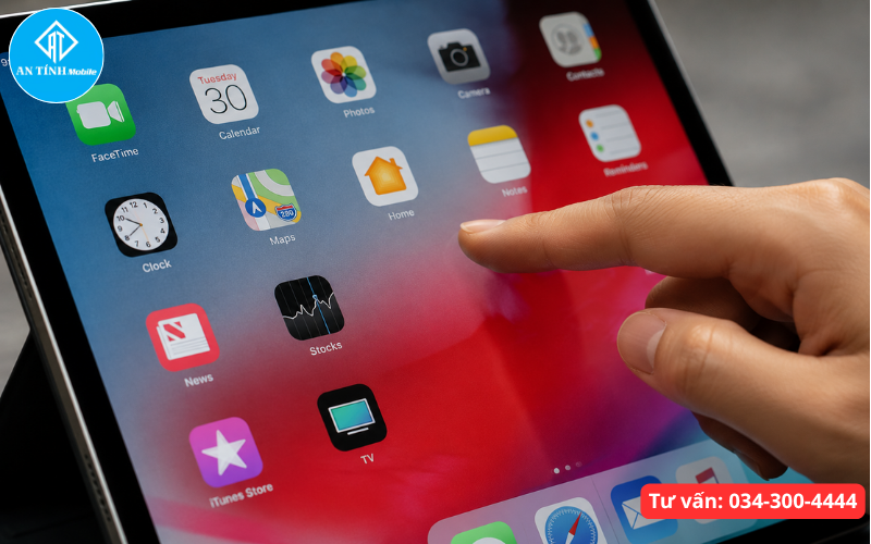 Hình ảnh người dùng gặp tình trạng iPad bị đơ không thao tác được cảm ứng