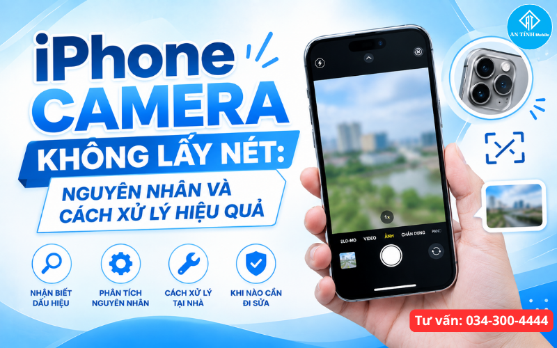 iPhone camera không lấy nét khiến hình ảnh chụp bị mờ nhòe