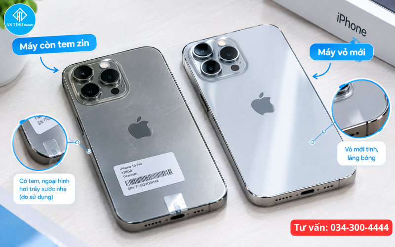 Phân biệt sự khác nhau giữa iPhone cũ nguyên bản và iPhone dựng