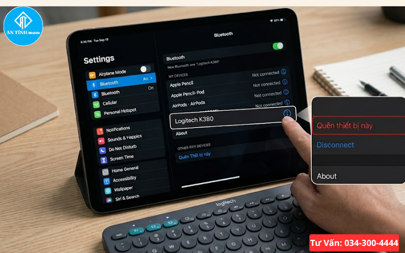 Quy trình kiểm tra chéo xác định nguyên nhân iPad không nhận bàn phím Bluetooth